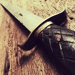 Close-up of wooden door