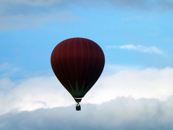 Hot air balloon against sky