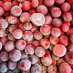 Full frame shot of strawberries