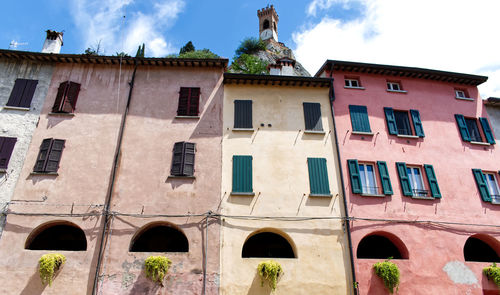 Low angle view of building against sky