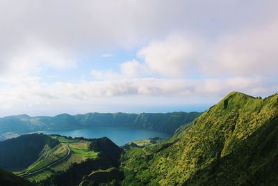 Panoramic view of landscape against sky