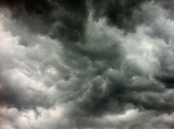 Low angle view of cloudy sky