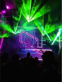 Crowd at music concert