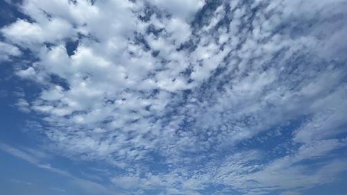 Low angle view of clouds in sky