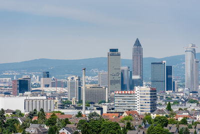 Cityscape against sky