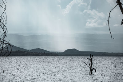 Scenic view of mountain against sky