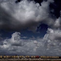 Cloudy sky over clouds