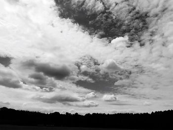 Scenic view of landscape against cloudy sky