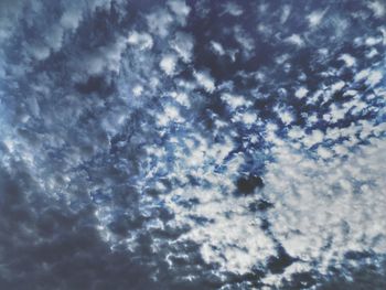 Low angle view of clouds in sky