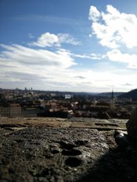 Scenic view of city against sky