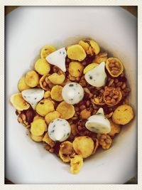 Close-up of served food
