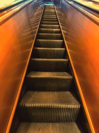 Steps in illuminated underground