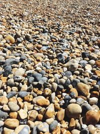 Full frame shot of pebbles