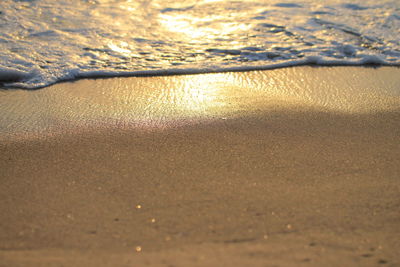 High angle view of beach