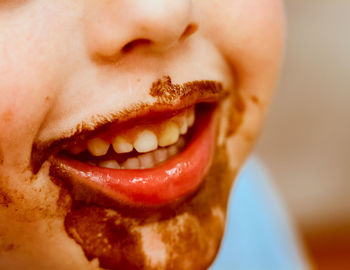 Close-up of smiling boy