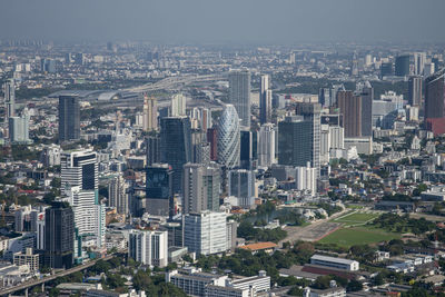 High angle view of cityscape