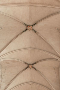 Low angle view of lighting equipment in building