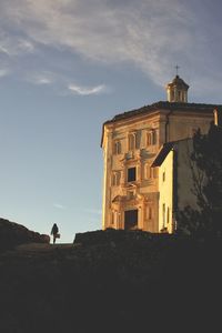 Low angle view of building against sky