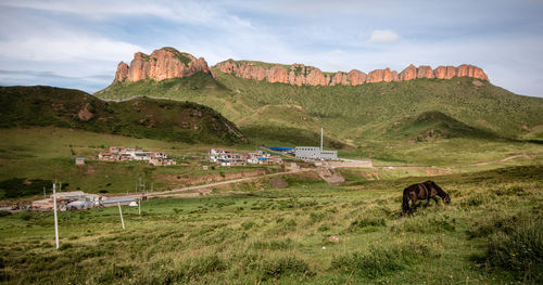 Scenic view of landscape against sky