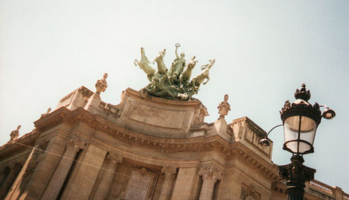 Low angle view of historical building