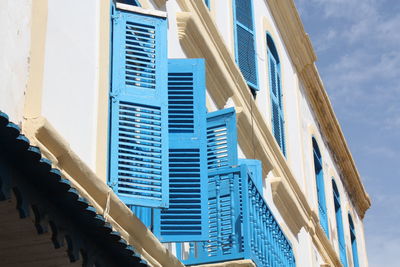 Low angle view of buildings against sky