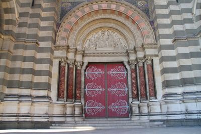 Entrance of building