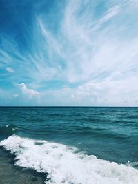 Scenic view of sea against sky