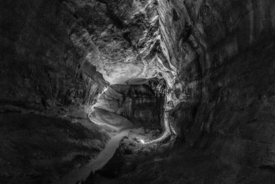 Rock formation in cave