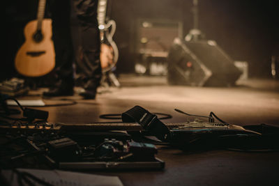 Close-up of music concert