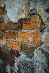 Full frame shot of weathered wall