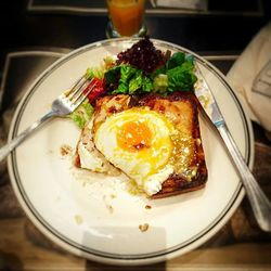 Close-up of served food