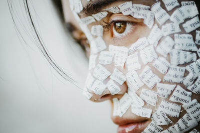 Close-up portrait of young woman