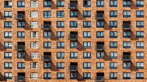 Full frame shot of residential building