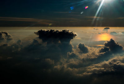 Scenic view of cloudscape at sunset