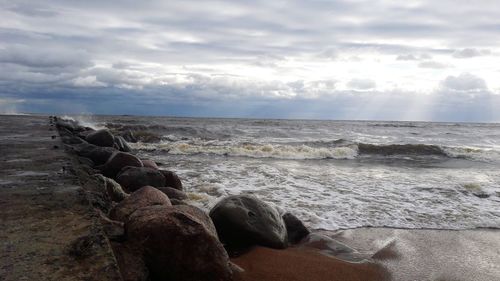 Scenic view of sea against sky