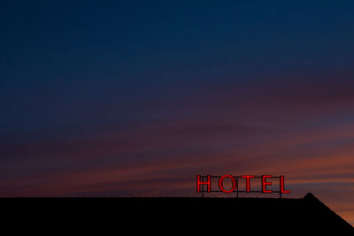 Colourful sunset at aarslev hotel, aarhus