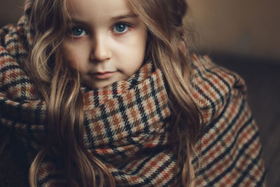 Close-up portrait of child