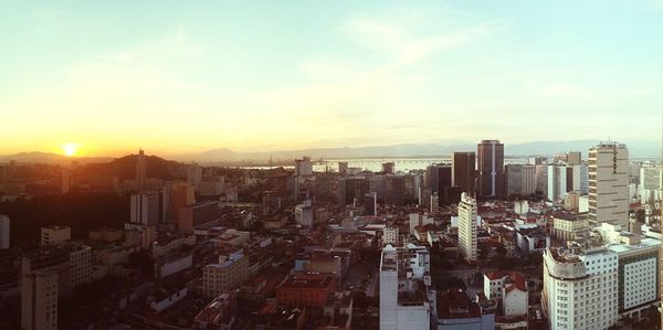 Cityscape at sunset