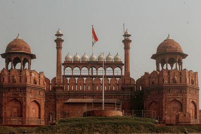 View of historic building against clear sky