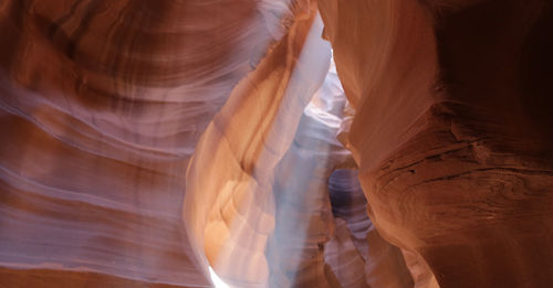 Low angle view of rock formation