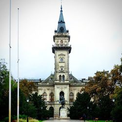 Low angle view of clock tower