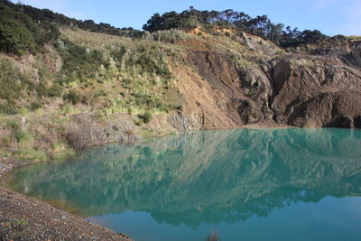 Scenic view of calm lake