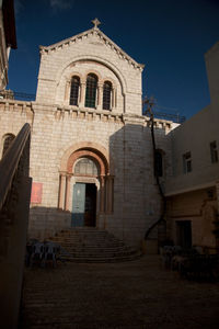 Low angle view of building against sky