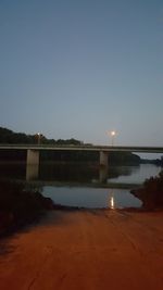 View of river at night
