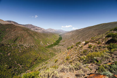 Overlooking die hell valley, western cape, south africa