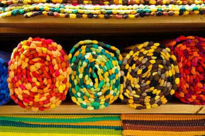 Close-up of colorful flowers on table