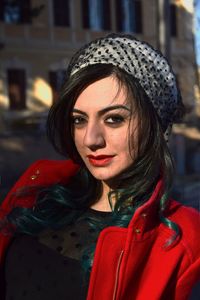 Portrait of young woman