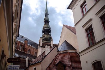 Low angle view of building against sky