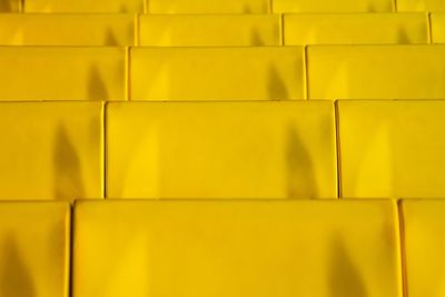 Full frame shot of yellow wall