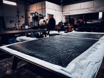 Interior of restaurant in building